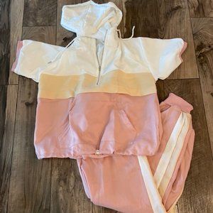 Shein Athletic Track Suit with Short Sleeve Top